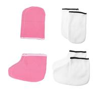 SOIMISS 4 Pares Mascarilla para Manos y Pies Guantes Hidratantes y Protectores Exfoliantes para Pies y Baños de Cera