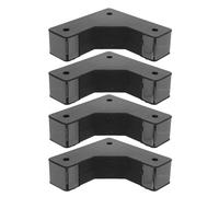 SOIMISS 4 Patas Metálicas en Forma de L para Muebles 5 Cm Negras Patas Elevadoras de Sofá Resistentes y Antideslizantes para Cama Mesa y Armario Elevadores de Muebles de Exterior