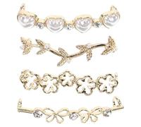 SOIMISS 4 Piezas Accesorios de Hebilla para Zapatos - Clips Decorativos para Zapatillas Deportivas, 4 Estilos, Fácil Instalación, Regalo Ideal para Familia y Seres Queridos