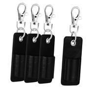 SOIMISS 4 Piezas Bolsa de Bolsillo Estuche boligrafos Estuche para rotuladores Soporte bolígrafo Lanyard Protector de Bolsillo acollador portalápices para cordón de Bolsillo PU