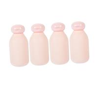 SOIMISS 4 piezas Botellas de Viaje Rellenable Botellas Compactas para Gel y Champú Envases de Cuidado Personal sin Fugas para Viajes y Actividades al Aire