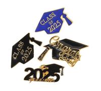 SOIMISS 4 Piezas broche de graduación 2025 Pin de maestro broche de birrete de graduación accesorios de graduación Broche de botón de graduación 2025 Aleación de zinc