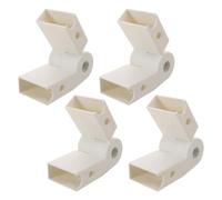 SOIMISS 4 Piezas Conectores Codo Ajustables para Corralito Ñiño, Juego | Plástico Blanco, Diseño Giratorio y Montaje Rápido, Piezas de Recambio para Interior, Dormitorios y Apoyo Robusto