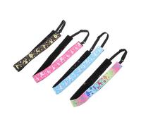 SOIMISS 4 Piezas Diademas de Danza Elásticas para Mujer con Diseño de Color Gradiente Antideslizantes y Absorbentes de Sudor para Ejercicio y Gimnasia