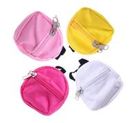 SOIMISS 4 Piezas Mini Mochila de Juguete para Decoración de Casa de Muñecas Accesorios Realistas para Fotografía y Escenografía Miniatura Detallado y Duradero