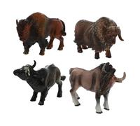 SOIMISS 4 Piezas Modelos Mini Duradero Figuras Realistas Animales Salvajes Juguetes Educativos Decoración Escritorio