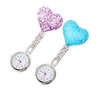 SOIMISS 4 Piezas Reloj de Bolsillo Reloj de Solapa de Mujer Clip en Colgante es de Mujer de Chicas relógios de Enfermera Encantador de Chicas aleación