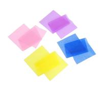 SOIMISS 4 piezas Toallas Exfoliantes de Nylon Elástico para Cuerpo Limpieza Profunda de Piel Paños de Ducha para Spa y Uso Diario Colores Vibrantes Azul Amarillo Rosa y Morado