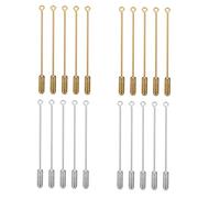SOIMISS 40 Broches Imperdibles Largos de Seguridad para Suéter Pasadores de Metal Dorados y Plateados 50 MM 20 Unidades para Accesorios de Decoración y Uso Diario
