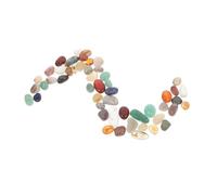 SOIMISS 40 Piezas Piedras Ágata Pulidas Naturales para Decoración y Manualidades Infantiles Set Seguro para Cumpleaños y Búsqueda del Tesoro Piedras para Jarrones y Joyería