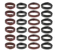 SOIMISS 40 Unidades Anillos para Correa de Reloj de Cuero Auténtico Fijadores Sujetadores Seguros para Correas Accesorios de Repuesto para Hombre y Mujer