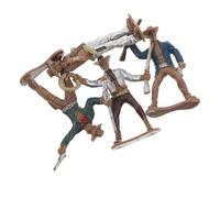 SOIMISS 4piezas Cowboy Figurines Set for Western Theme Decor Detailed Cowboy Models for Collectors and Party Decorations Home and Dollhouses