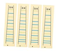 SOIMISS 4piezas Pegatinas Prácticas Para Aprendizaje De Violín Transparentes Para Notas y Escalas De Violín Posición Dedos Pegatinas Indicadores De Etiqueta De Diapasón