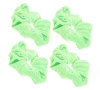 SOIMISS 4piezas Scrunchies Fluorescentes Grandes Para Mujer Bandas Elásticas Para Cabello y Duradero De Unidades Sujetadores De Coleta Resistentes y Decorativos