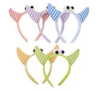 SOIMISS 5 Diademas De Felpa Accesorios Para El Cabello Diadema Elástica Para Disfraz Tocado De Cuernos De Animal Para Cosplay