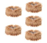 SOIMISS 5 Piezas diadema de felpa diadema peluda orejera para clima para Cintillo para informal Pelaje versátil Cintillo de piel de mujer calentadora de orejas