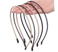 SOIMISS 5 Piezas diadema de la vendimia Bandas para el cabello para mujeres elástico delgado azul horquillas moño pasador broche de pelo cubierto de tela mujeres delgadas diademas Colorful