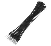 SOIMISS 50 piezas Cuerda de Acero Antirrobo Cuerda Protectora para Etiquetas de Ropa Resistente para Supermercados Tiendas de Ropa y Accesorios de Negra