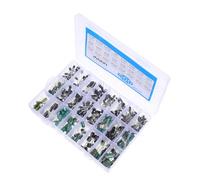 SOIMISS 500 Piezas Kit De Condensador Electrolítico Kit Surtido De Condensadores Juego De Condensadores Electroliticos Capacitor Electrolítico Aluminio Plata