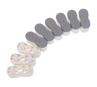 SOIMISS 6 Juegos Almohadillas Adhesivas para Asiento de Inodoro, Parachoques Amortiguadores Antideslizantes y Elevadores de Altura para Bidé, Kit Accesorios Baño para Reducir Ruido y