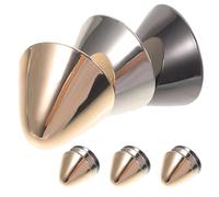 SOIMISS 6 Pares Protector para Punta de Tacón Metálico Triángulo para Zapatos de Tacón Cubiertas Antidesgaste para Reparación y Decoración Versátil para Uso Diario y Eventos Especiales