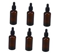 SOIMISS 6 piezas Botellas Gotero de Vidrio con Tapa de Unidades Multiusos para Perfumes y Líquidos Diseño Compacto y Desmontable para Viaje