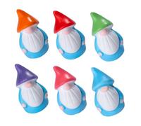 SOIMISS 6 Piezas Figuras de Jardín Miniatura de Resina Resistentes Estatuas Pequeñas de Enanos para Decoración de Patio y Terraza Accesorios para Exteriores y Micro Paisajismo