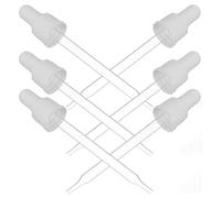 SOIMISS 6 piezas Goteros de Vidrio con Tapa de Silicona para Bebidas Control Preciso de Gotas Resistentes y Fáciles de Limpiar Accesorios para Fabricación de Soda y Extracción de Burbujas