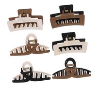 SOIMISS 6 piezas Pinzas para Pelo de Esmeriladas Color Combinado Unidades Clips para Mujeres Accesorio de Cabello Antideslizante para Cabello Fino y Grueso Estilo Clean Girl Aesthetic