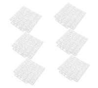 SOIMISS 6 Piezas Plantilla de Letras y Plantillas de Plástico Reutilizables para Pintura Aerosol y Dibujo Creativo Intrincados y Versátiles para Artistas y Diseñadores
