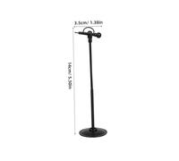 SOIMISS 60 Piezas Plastic Stage Microphone Toy Props For Role Play and Landscape Decoration Realistic Tiny Mic Figurines For Collectibles and Creative Scenes