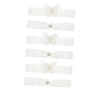 SOIMISS 6piezas Ligueros De Novia De Encaje Para Bodas Accesorios De Para Damas De Honor Elegantes y Lazo Perfectos Para Celebraciones y Fiestas