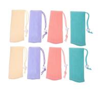 SOIMISS 8 Bolsas de Jabón de Malla para Ducha Portátiles Cordón, Multiusos de Pe para Baño y Viaje, Soporte Práctico para Barra de Jabón Sólido