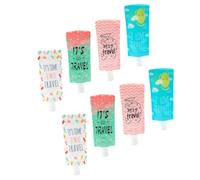 SOIMISS 8 Bolsas de Viaje a Prueba de Fugas 100 Ml para Loción Champú y Cremas Portables de Plástico Doblables