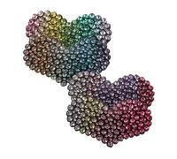 SOIMISS 8 piezas Clips de Pelo Corazón Degradado para Niñas Horquillas Metálicas con Strass Ligeras y Seguras para Bebés y Adolescentes para Fiestas y Uso Diario