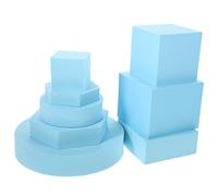 SOIMISS 8 Piezas Cubo de geometría de Espuma Apoyo geométrico de Espuma Cubitos Kit de Maquillaje portafondos fotografia Accesorios de fotografía de Espuma apoyos de la Foto de la joyería