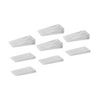 SOIMISS 8 Piezas Cuñas Transparentes Resistentes para Puertas y Muebles Niveladores y Topes Ajustables de Pequeñas Grandes de Duradero para Estabilizar y Proteger el Hogar