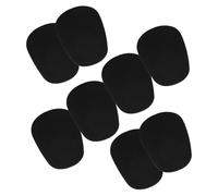 SOIMISS 8 piezas Parches de Silicona para Boquilla de Saxofón Cojines Ovalados Negros Protección Cómoda y Duradera para Saxofones Tenor y Soprano Accesorios Prácticos y Fáciles de