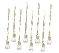 SOIMISS 8piezas Botella de Perfume Transparente Delicada y Reutilizable Difusor para Coche Contenedor de Aroma Colgante Accesorio para Coche para Perfumes DIY