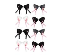 SOIMISS 8piezas Diadema Orejas de Gato Pinza Cabello Pasador para Orejas Horquilla para Halloween Accesorios Cabello para Fiestas de Halloween Color Aleatorio