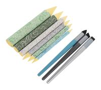 SOIMISS 9 Piezas Lápices de Dibujo para Artistas Esponja de Mezcla Lavable, Set para Difuminar y Mezclar Colores, Pinceles de Esponja para Pintura, Adecuado para Técnicas de Óleo, Acuarela