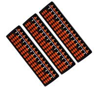 SOIMISS Ábaco Infantil 15 Columnas Calculadora Aritmética Portátil 3 Unidades Herramienta de Aprendizaje Matemático para Estudiantes Juguete Educativo para Desarrollo Mental y Cálculo