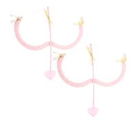 SOIMISS Accesorios para Disfraz de Ángel del 2 Piezas con de Tiro en Rosa Complemento de Cosplay para San Valentín Artículos Temáticos para Fiestas Regalos de Boda y Eventos Románticos