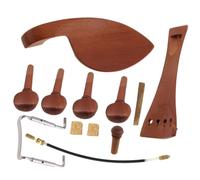 SOIMISS Accesorios para Violín de Madera de Azufaifo con Reposapiés Clavijas de Afinación Cordón de Equilibrio y Tornillos Color Amarillo Duraderas y Compatibles Mayoría de Violines para