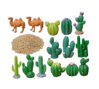 SOIMISS Adornos De Cactus Artificiales Escena del con y Plantas Suculentas para Decoración De Oficina y Hogar