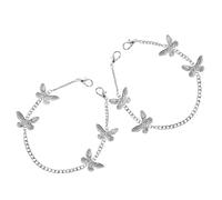 SOIMISS Adornos Vintage Diseño Elegante y Artesanal para Zapatos de Mujer 2 Cierre Mosquetón en Aleación de Plata para Zapatillas y Zapatos de Vestir