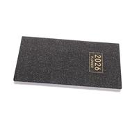 SOIMISS Agenda A6 2026 Calendario Diario Semanal y Mensual Tapa de Piel Efecto Holográfico Negro Estrellado Cuaderno Portátil Tamaño Mini para Viajes Estudio y Oficina