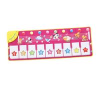 SOIMISS Alfombra de Piano Musical Infantil Tapete Educativo Multisensorial con Estimulación Visual y Táctil para Bebés y Pequeños Juguete de Desarrollo Sensorial
