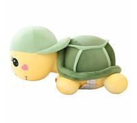 SOIMISS Almohada Abrazable de Tortuga de Felpa Verde, Cojín Decorativo y Mullido para Sala o Café, Juguete de Peluche Adorable y Único para Sofá