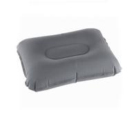 SOIMISS Almohada Inflable Supergruesa de Tela Flocada Ligera y Portátil para Viaje y Actividades Soporte Cómodo para Cervicales Fácil de Inflar y Plegar Color Gris